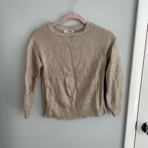 Zara Girls Gold Sweater